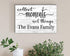 Collect Moments Not Things Sign - Personalized Custom Family Name Farmhouse Decor
