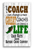 Personalized Cross Country Coach Gift Plaque - Custom Wood Award for Team Coaches