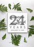 Anniversary Gift Sign by Year - Personalized with Name and Year for Husband Wife or Couple