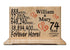 Personalized Anniversary Gift Plaque by Year - Custom Solid Wood Wedding Anniversary Gift