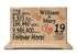 Personalized Anniversary Gift Plaque by Year - Custom Solid Wood Wedding Anniversary Gift