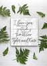 I Love You More Than Yesterday Sign - Personalized Custom Anniversary Gift