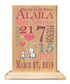Baby Announcement Gift Plaque - Personalized Custom Sign for New Baby