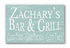 Custom Bar and Grill Sign - Personalized Man Cave or Barbecue Decoration