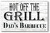 Barbecue Sign - Personalized Custom Name Solid Wood Grilling Decor