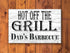 Barbecue Sign - Personalized Custom Name Solid Wood Grilling Decor