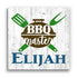 BBQ Master Sign - Personalized Custom Barbecue Grill Gift for Dad or Grandpa