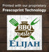 BBQ Master Sign - Personalized Custom Barbecue Grill Gift for Dad or Grandpa