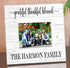 Blessed Family Wood Photo Plaque - Personalized with Your Printed Picture on Solid Wood