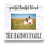 Blessed Family Wood Photo Plaque - Personalized with Your Printed Picture on Solid Wood
