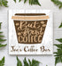 But First Coffee Sign - Personalized Custom Name Solid Wood Coffee Bar Decor