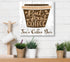 But First Coffee Sign - Personalized Custom Name Solid Wood Coffee Bar Decor