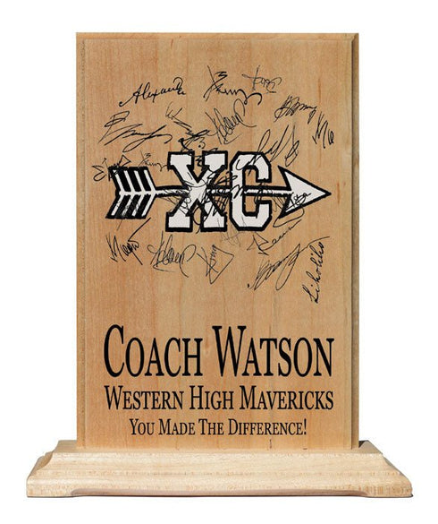 Custom Coach Gift Plaque Signable Basketball Football Soccer Softball Volleyball And More