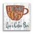 Custom Coffee Bar Sign - Personalized Name Kitchen Decor Solid Wood