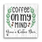 Custom Coffee Bar Sign Decoration Solid Wood Farmhouse Style Kitchen Décor