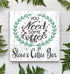 Coffee Bar Sign - Personalized Custom Name for Kitchen or Office Decor