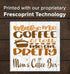 Coffee Lover Gift Sign - Personalized Custom Name Farmhouse Style Decor
