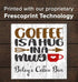 Custom Coffee Sign - Personalized Rustic Farmhouse Style Kitchen Decor