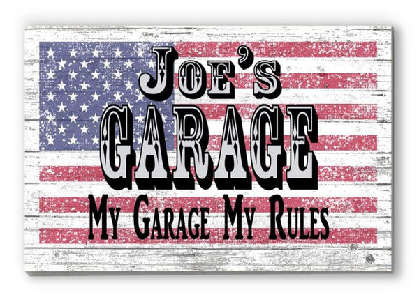 Custom Garage Sign PERSONALIZED Man Cave Decoration For Him Husband Father Dad