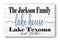 Custom Lake House Sign with Established Date - Solid Wood