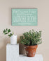 Drop Your Pants Here Laundry Room Sign - Personalized Custom Name Farmhouse Decor