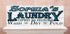 Laundry Room Open 24 Hours Sign - Personalized Wash Dry Fold Solid Wood 16.5x6in