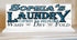 Laundry Room Open 24 Hours Sign - Personalized Wash Dry Fold Solid Wood 16.5x6in