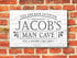 Personalized Man Cave Sign – “Eat. Drink. Be Lazy.” Custom Name Wall Art | Gift for Him