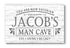 Personalized Man Cave Sign – “Eat. Drink. Be Lazy.” Custom Name Wall Art | Gift for Him
