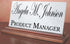 Custom Marble Desk Nameplate - Personalized Graduation or Professional Promotion Gift