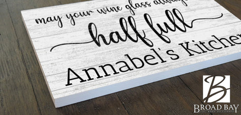 Custom Wine Kitchen Decor Sign Personalized Wine Lover Gift