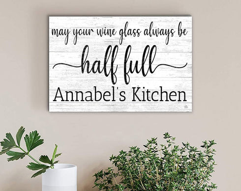 Custom Wine Kitchen Decor Sign Personalized Wine Lover Gift