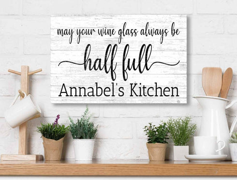 Custom Wine Kitchen Decor Sign Personalized Wine Lover Gift