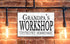 Custom Workshop Sign - Personalized with Name for Workshop, Garage or Man Cave