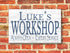 Custom Workshop Sign - Personalized Man Cave Gift with Name