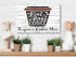 But First Coffee Sign - Personalized Custom Name Coffee Bar Decor