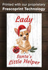 CUSTOMIZED Chihuahua Christmas Decoration - 16.5" x 10.5"