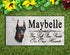Doberman Memorial Stone - Personalized Doberman Pinscher Dog Grave Marker