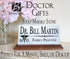 Doctor Desk Nameplate - Personalized Marble Physician Name Plate Gift - Solid Marble