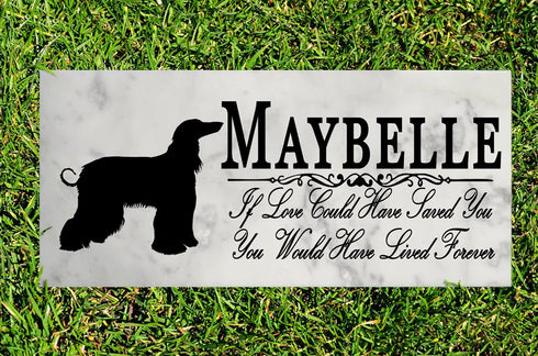 Dog Memorial Stone By Breed  If Love Could Have Saved You