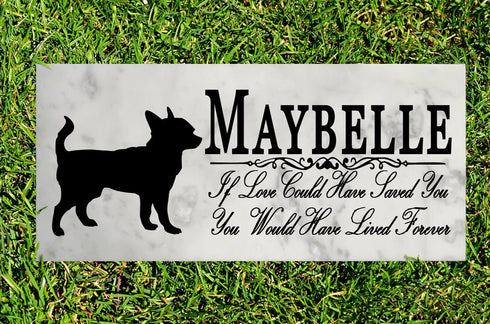 Dog Memorial Stone By Breed  If Love Could Have Saved You