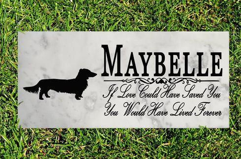 Dog Memorial Stone By Breed  If Love Could Have Saved You