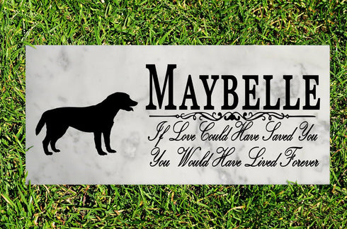 Dog Memorial Stone By Breed  If Love Could Have Saved You