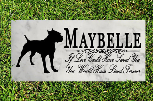 Dog Memorial Stone By Breed  If Love Could Have Saved You