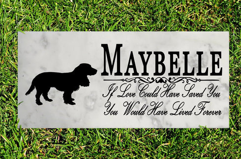 Dog Memorial Stone By Breed  If Love Could Have Saved You