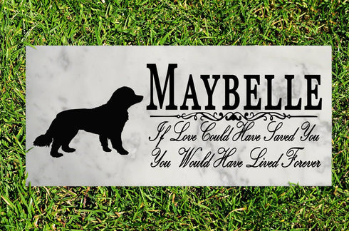 Dog Memorial Stone By Breed  If Love Could Have Saved You