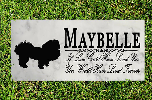 Dog Memorial Stone By Breed  If Love Could Have Saved You