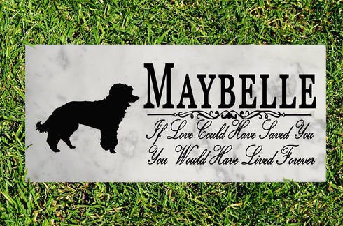 Dog Memorial Stone By Breed  If Love Could Have Saved You