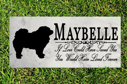 Dog Memorial Stone By Breed  If Love Could Have Saved You