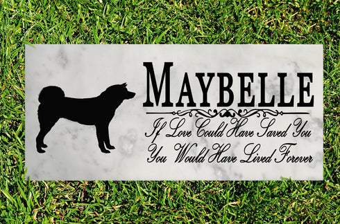 Dog Memorial Stone By Breed  If Love Could Have Saved You